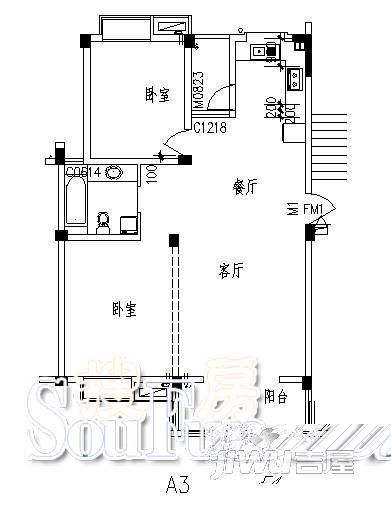 润景美邻苑普通住宅291.2㎡户型图