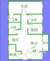桃花坞四区4室1厅1卫110㎡户型图