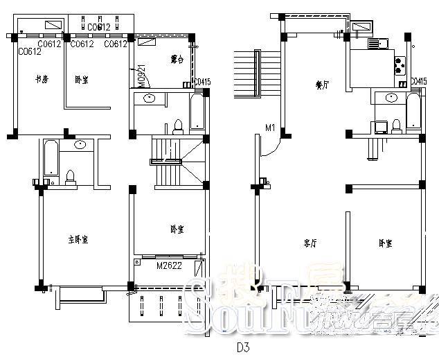 润景美邻苑普通住宅291.2㎡户型图