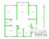 丝绸新区3室2厅1卫102㎡户型图