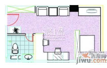 新纪元国际1室0厅1卫102㎡户型图