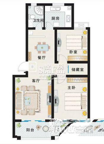 西湖花园4室0厅0卫145㎡户型图