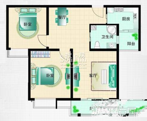 国际华城一村3室3厅0卫169㎡户型图