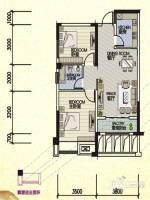 紫泰·公馆19192室2厅1卫78.2㎡户型图