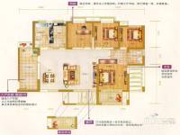 全洲盛世城4室2厅2卫145㎡户型图