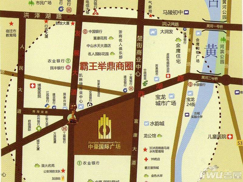 中豪国际广场位置交通图