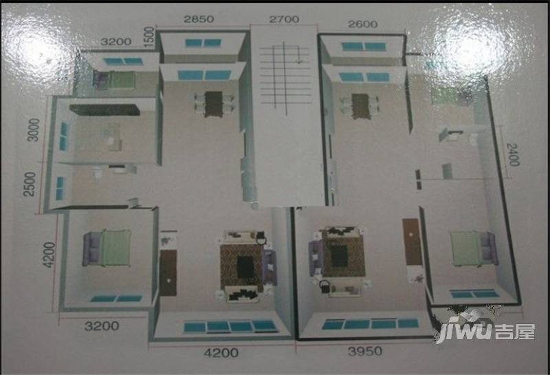 新泰福霖家园2室2厅1卫户型图