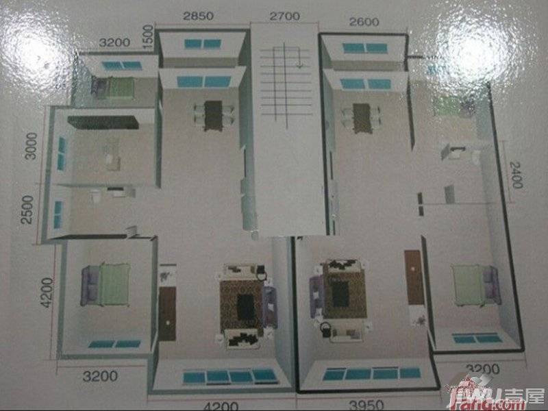 新泰福霖家园2室2厅1卫户型图