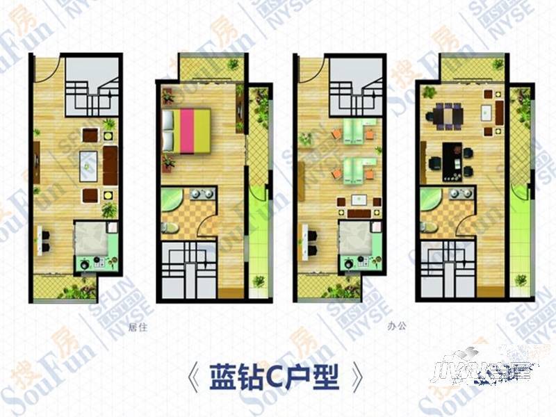 万盛新源国际普通住宅94.9㎡户型图