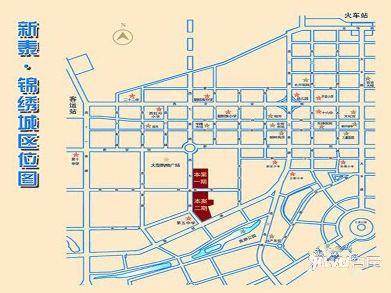 新泰锦绣城位置交通图图片