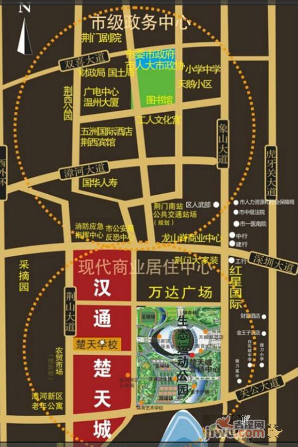 汉通·楚天城位置交通图图片