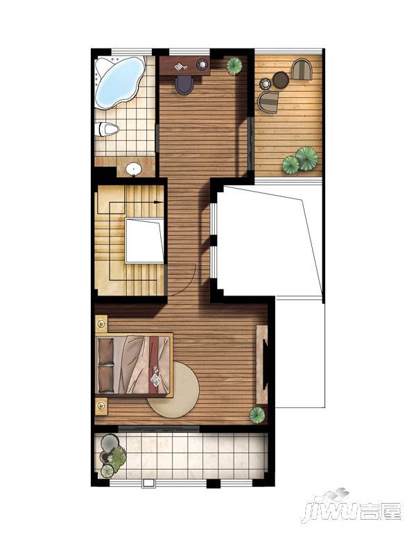 莱茵半岛3室3厅3卫225.4㎡户型图