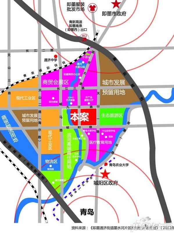 中国青岛国际服装产业城位置交通图图片