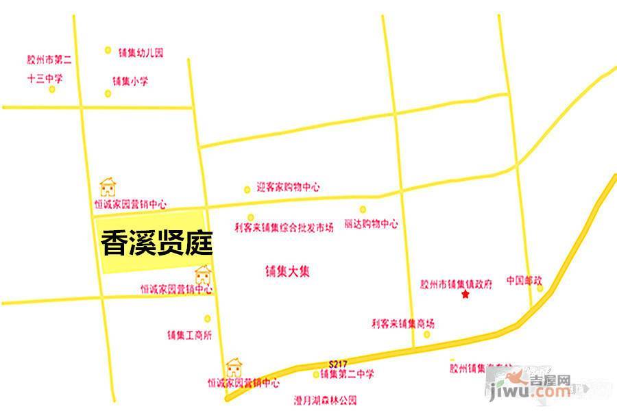 香溪贤庭位置交通图图片