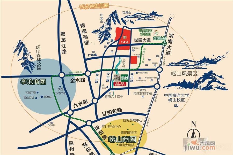 和达璟城位置交通图图片