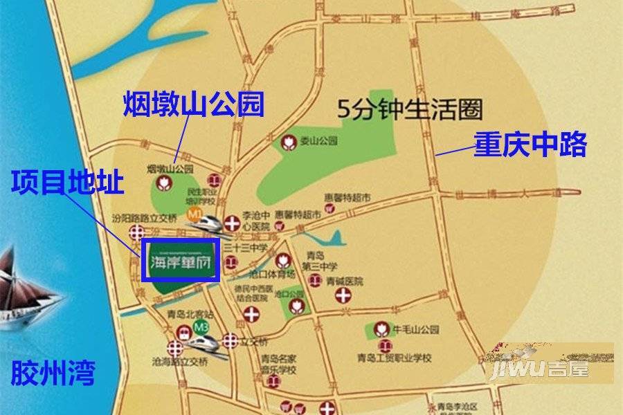 海岸华府位置交通图2