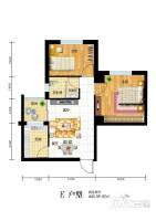 京中京昱大厦2室1厅1卫59.6㎡户型图