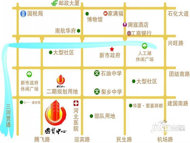 国贸中心位置交通图