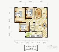 天云大厦3室3厅1卫110.5㎡户型图