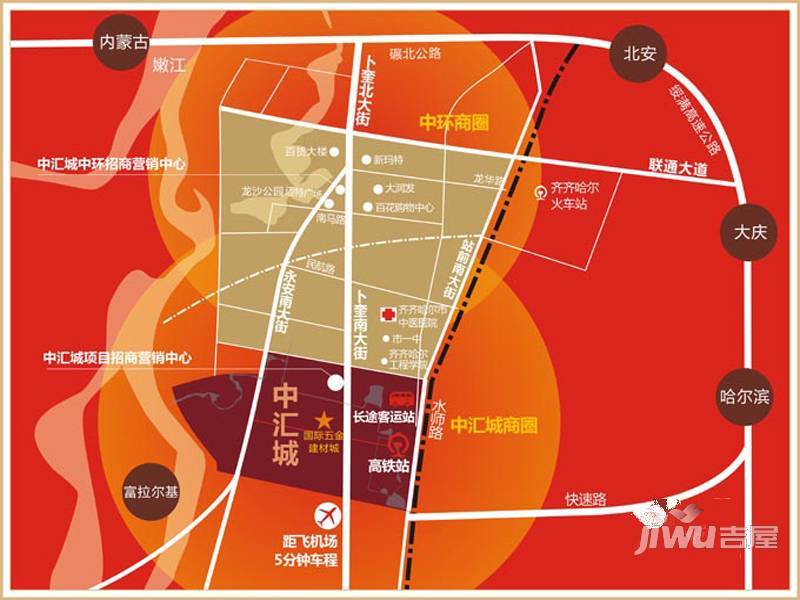 中汇城国际五金建材城位置交通图图片