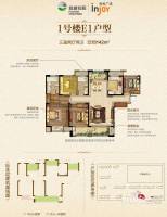 吾悦华府（吾悦广场）3室2厅2卫142㎡户型图