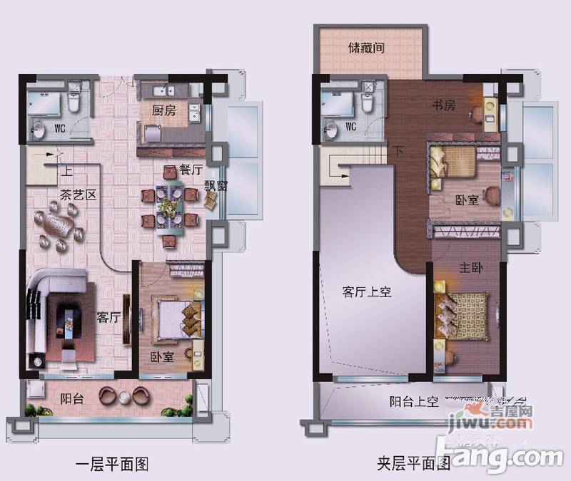 张家港碧桂园4室2厅2卫90㎡户型图