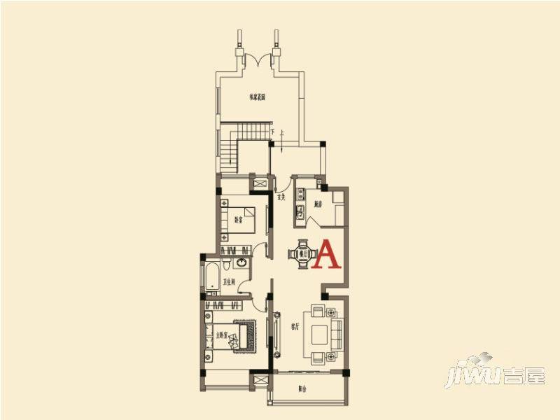 登州府第馨水城2室2厅1卫93㎡户型图