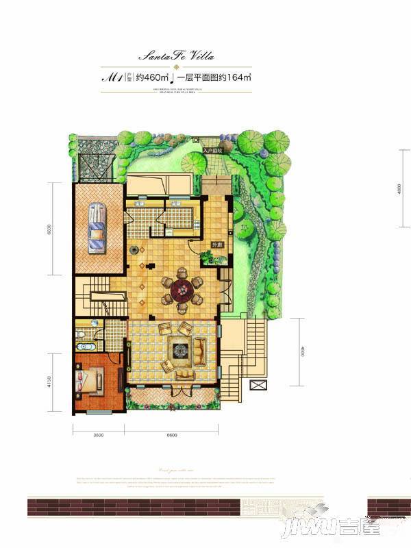 康桥圣菲4室3厅0卫460㎡户型图