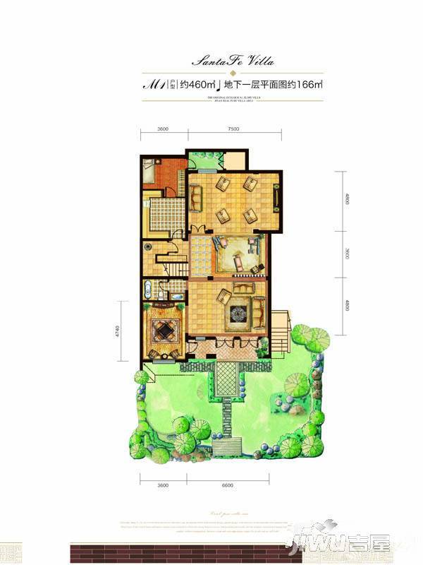 康桥圣菲4室3厅0卫460㎡户型图