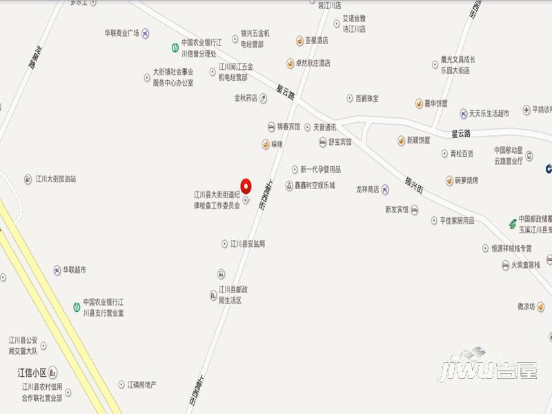 江川龙旺湖城位置交通图