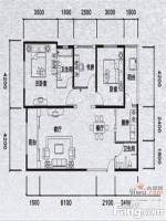 莲花池畔3室2厅2卫115㎡户型图