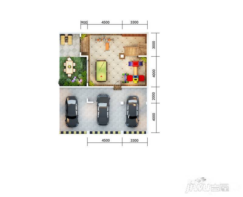 官房都铎城邦5室3厅3卫287㎡户型图