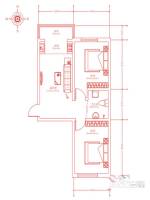 嘉惠红树湾2室1厅1卫79.9㎡户型图
