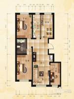 开泰绿色家园3室2厅2卫111.4㎡户型图