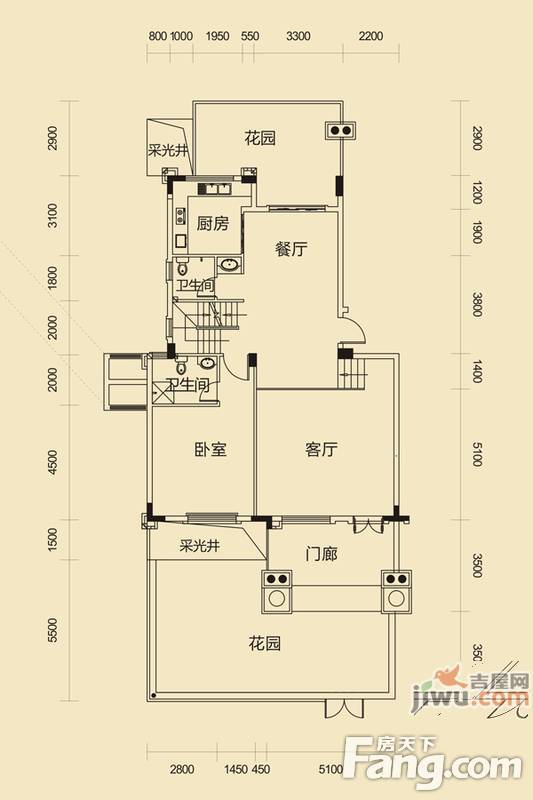 联泰棕榈庄园4室2厅2卫145.9㎡户型图