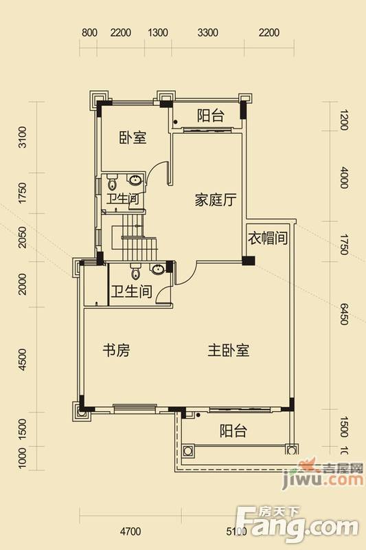 联泰棕榈庄园4室2厅2卫145.9㎡户型图