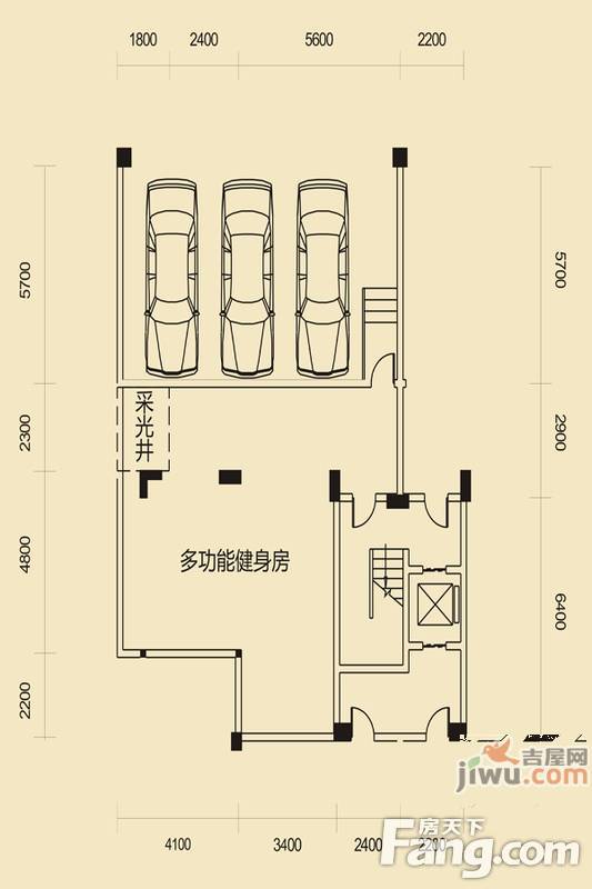 联泰棕榈庄园3室2厅2卫124.2㎡户型图