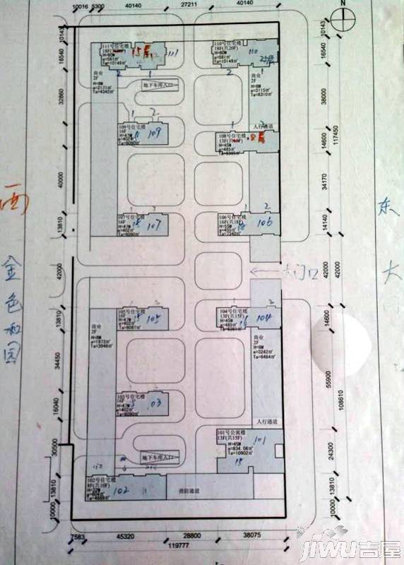 诚安逸品花园规划图图片