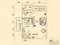 城西大厦2室2厅1卫79.3㎡户型图