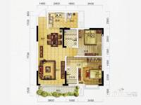 万象城益佳苑3室2厅2卫96.4㎡户型图