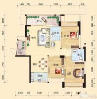 碧园印象桂林3室2厅2卫123㎡户型图