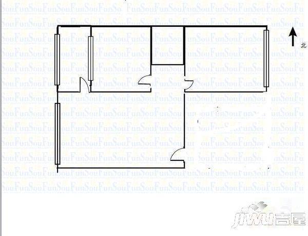 嘉禾园2室2厅1卫户型图