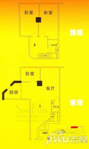 瑞泰恒居3室2厅2卫209.7㎡户型图