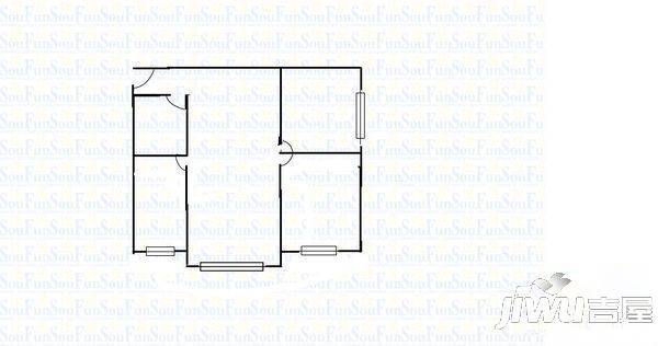 建兴嘉园2室1厅1卫90㎡户型图