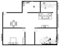 高科住宅小区2室2厅1卫户型图