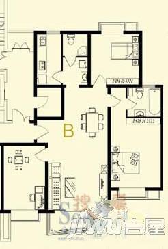 北岸公馆4室2厅2卫170.9㎡户型图