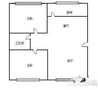 村民小区2室2厅1卫户型图