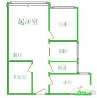 山字石省人寿保险公司家属院3室2厅1卫户型图