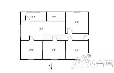 田野花园4室1厅1卫150㎡户型图