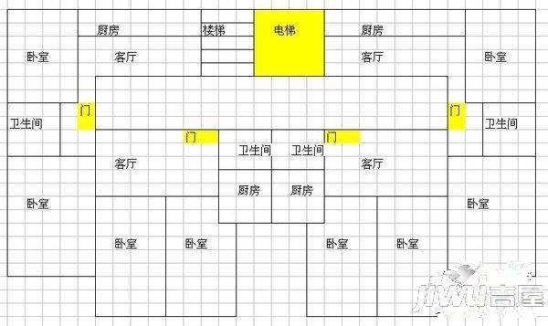 兰州国资物业第二家园2室2厅1卫户型图